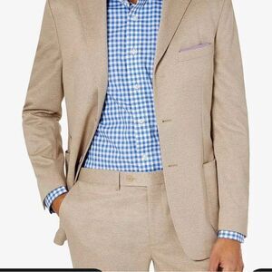 Tallia Slim-Fit Knit Suit Pants Cream 34x34 NWT IN‎ PACKAGING